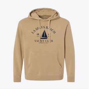La Selva Beach California Yacht Club Pigment-Dyed Hoodie