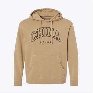 China Maine Inline Pigment-Dyed Hoodie