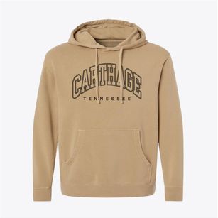 Carthage Tennessee Inline Pigment-Dyed Hoodie