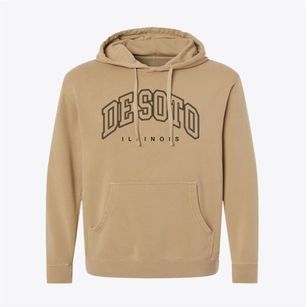De Soto Illinois Inline Pigment-Dyed Hoodie