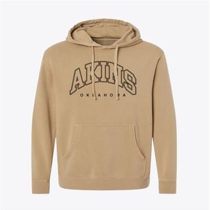 Akins Oklahoma Inline Pigment-Dyed Hoodie