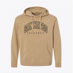 San Mateo California Inline Pigment-Dyed Hoodie