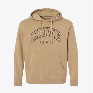Clive Iowa Inline Pigment-Dyed Hoodie