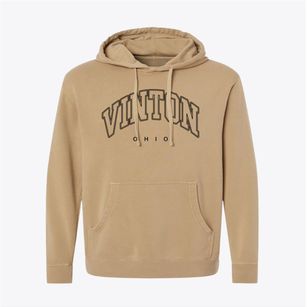 Vinton Ohio Inline Pigment-Dyed Hoodie