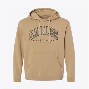 San Jose California Inline Pigment-Dyed Hoodie