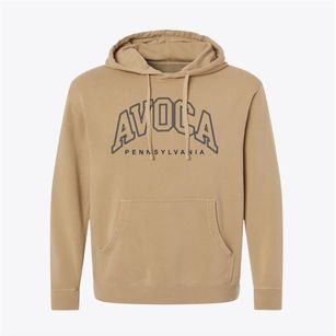 Avoca Pennsylvania Inline Pigment-Dyed Hoodie