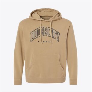 Dodge City Kansas Inline Pigment-Dyed Hoodie