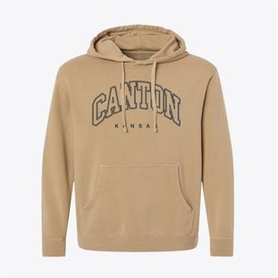 Canton Kansas Inline Pigment-Dyed Hoodie