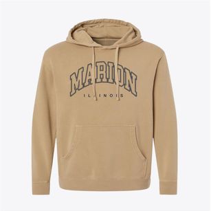 Marion Illinois Inline Pigment-Dyed Hoodie