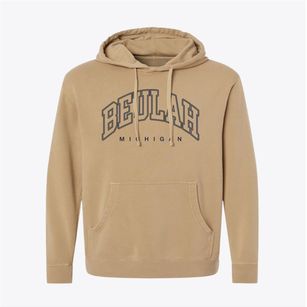 Beulah Michigan Inline Pigment-Dyed Hoodie