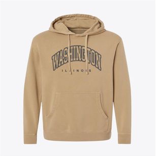 Washington Illinois Inline Pigment-Dyed Hoodie