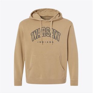 Warsaw Indiana Inline Pigment-Dyed Hoodie