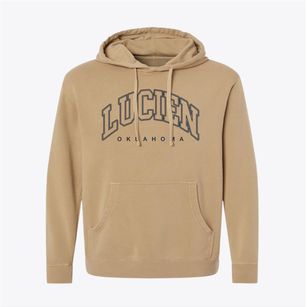 Lucien Oklahoma Inline Pigment-Dyed Hoodie