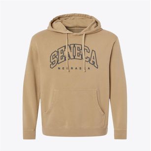 Seneca Nebraska Inline Pigment-Dyed Hoodie