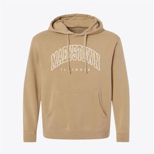 Maeystown Illinois Inline Pigment-Dyed Hoodie