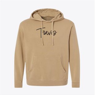 Travis North Carolina Freestyle Pigment-Dyed Hoodie