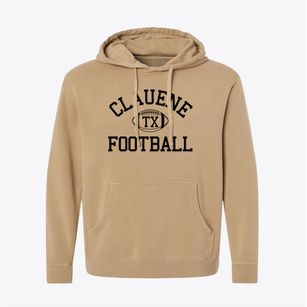 Clauene Texas Football Pigment-Dyed Hoodie