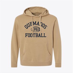Quemados Puerto Rico Football Pigment-Dyed Hoodie