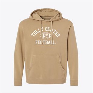 Tully Center New York Football Pigment-Dyed Hoodie
