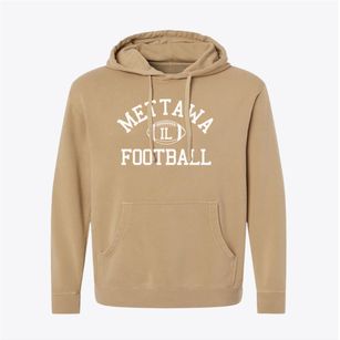 Mettawa Illinois Football Pigment-Dyed Hoodie