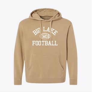 Big Lake Missouri Football Pigment-Dyed Hoodie
