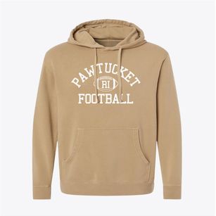 Pawtucket Rhode Island Football Pigment-Dyed Hoodie