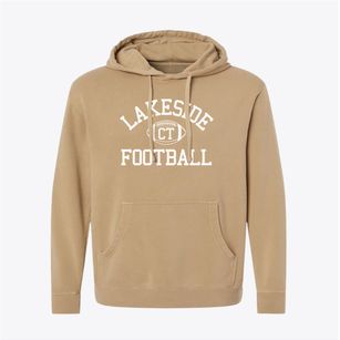 Lakeside Connecticut Football Pigment-Dyed Hoodie