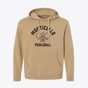 Monticello Indiana Pickleball Pigment-Dyed Hoodie