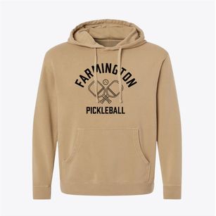 Farmington New Mexico Pickleball Pigment-Dyed Hoodie