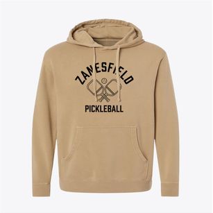 Zanesfield Ohio Pickleball Pigment-Dyed Hoodie