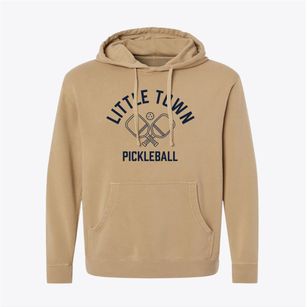Little Town Virginia Pickleball Pigment-Dyed Hoodie