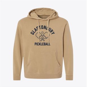Glastonbury Connecticut Pickleball Pigment-Dyed Hoodie