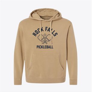 Rock Falls Iowa Pickleball Pigment-Dyed Hoodie