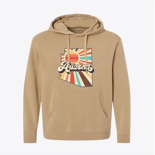  Arizona Retro Art Pigment-Dyed Hoodie