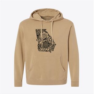  Georgia Mandala Pigment-Dyed Hoodie