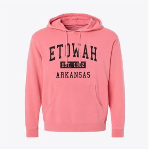 Etowah Arkansas Classic Established Pigment-Dyed Hoodie