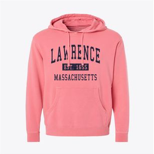 Lawrence Massachusetts Classic Established Pigment-Dyed Hoodie