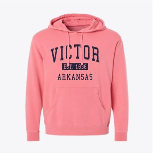 Victor Arkansas Classic Established Pigment-Dyed Hoodie