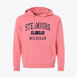 Steamburg Michigan Classic Established Pigment-Dyed Hoodie