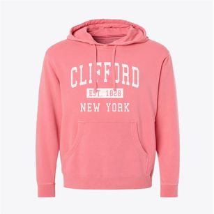 Clifford New York Classic Established Pigment-Dyed Hoodie