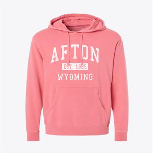Afton Wyoming Classic Established Pigment-Dyed Hoodie