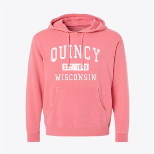 Quincy Wisconsin Classic Established Pigment-Dyed Hoodie