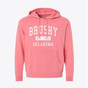 Brushy Oklahoma Classic Established Pigment-Dyed Hoodie