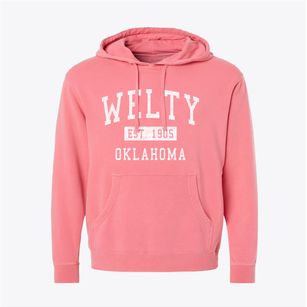 Welty Oklahoma Classic Established Pigment-Dyed Hoodie