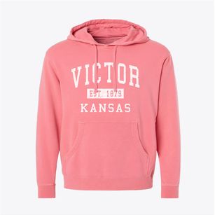 Victor Kansas Classic Established Pigment-Dyed Hoodie