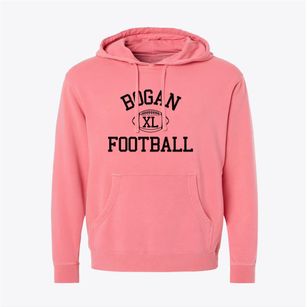 Bogan High School Classic Football Pigment-Dyed Hoodie