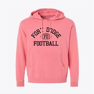 Fort Dodge Senior High School Classic Football Pigment-Dyed Hoodie