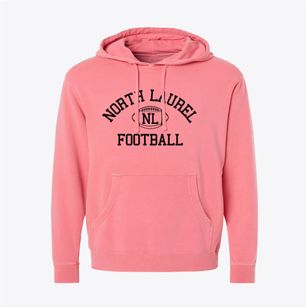 North Laurel High School Classic Football Pigment-Dyed Hoodie