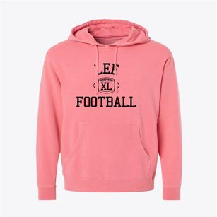 Lee Christian School Classic Football Pigment-Dyed Hoodie