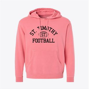 St. Timothy Classic Football Pigment-Dyed Hoodie
